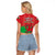 Wales Football Raglan Cropped T Shirt World Cup 2022 Come On Cymru Yma O Hyd - Wonder Print Shop