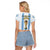 Argentina Football Raglan Cropped T Shirt World Cup La Albiceleste 3rd Champions Proud - Wonder Print Shop