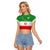(Custom Personalised) Iran Football Raglan Cropped T Shirt Team Melli Champions World Cup 2022 - Wonder Print Shop
