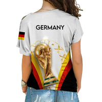 Germany Football World Cup 2022 Cross Shoulder Shirt - LT2