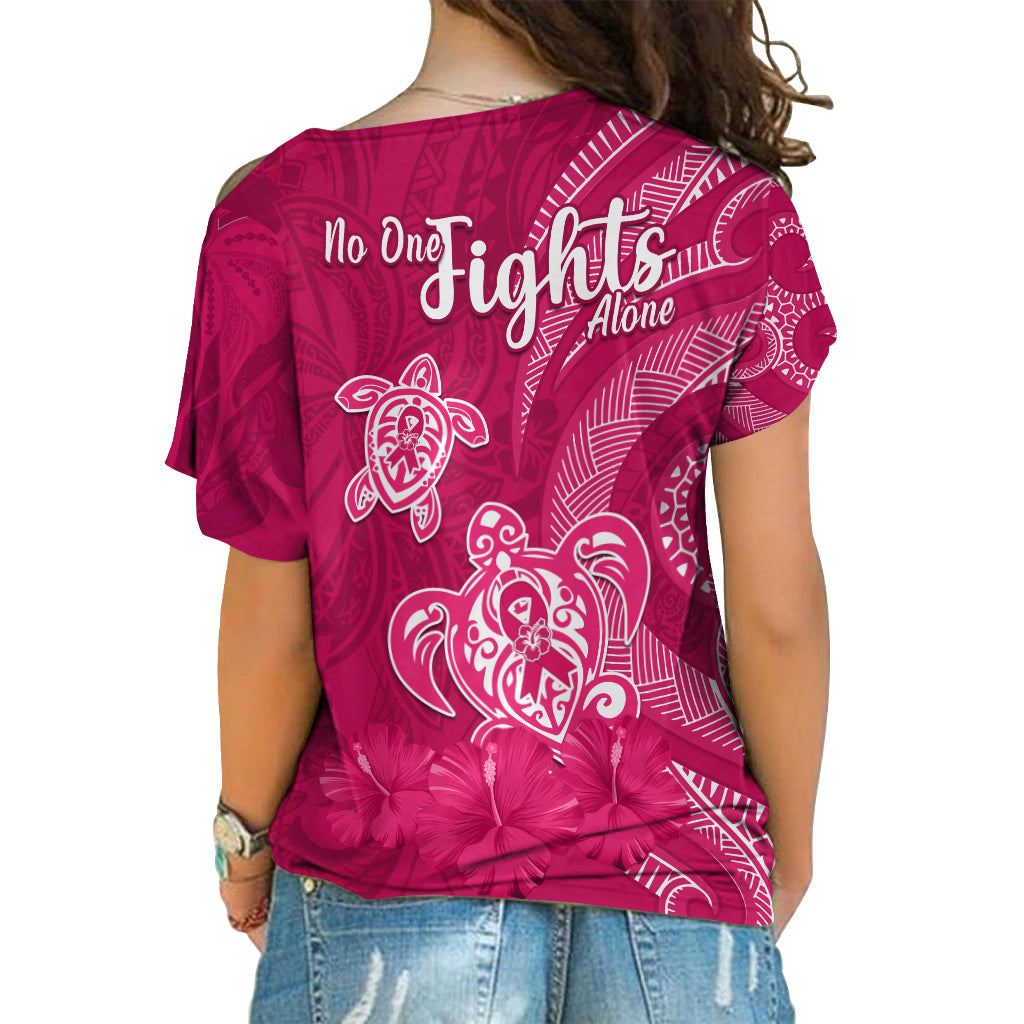 breast-cancer-awareness-cross-shoulder-shirt-hibiscus-polynesian-no-one-fights-alone-lt13