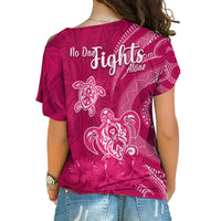 breast-cancer-awareness-cross-shoulder-shirt-hibiscus-polynesian-no-one-fights-alone-lt13
