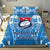 Custom Personalised Samoa Rugby Toa Samoa Blue Style Bedding Set - LT2 - Wonder Print Shop