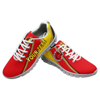 (Custom Personalised) Belgium Football World Cup 2022 Sneaker - LT2 - Wonder Print Shop