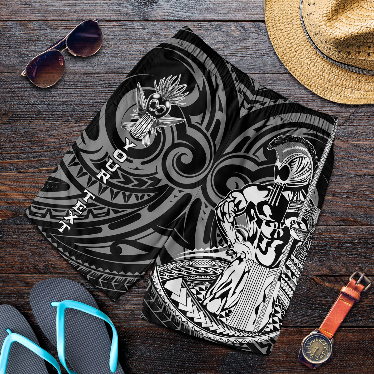 custom-personalised-hawaii-ikaika-warrior-men-short