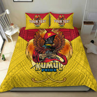 Custom Personalised Papua New Guinea Rugby Kumul Pride Bedding Set LT2 - Wonder Print Shop