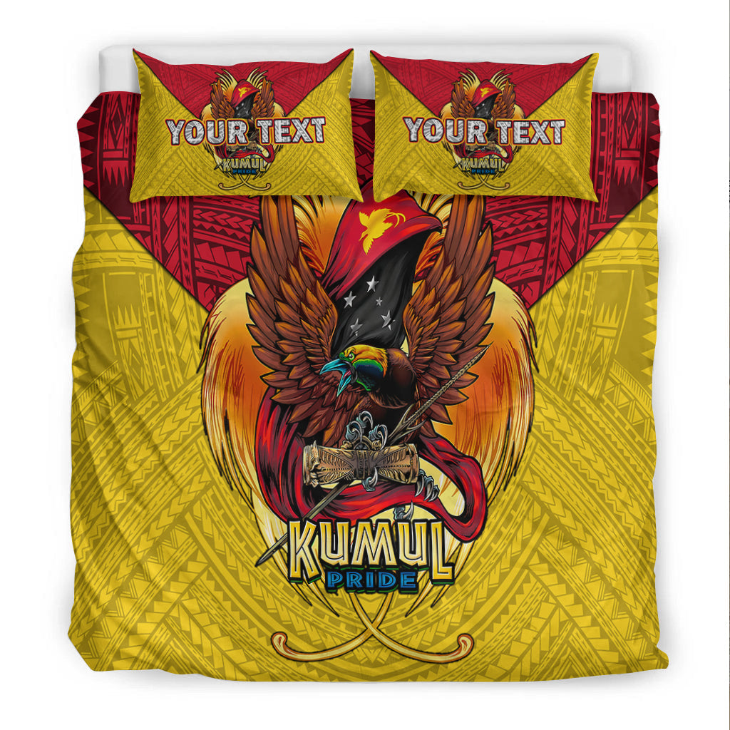 Custom Personalised Papua New Guinea Rugby Kumul Pride Bedding Set - LT2 - Wonder Print Shop