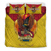 Custom Personalised Papua New Guinea Rugby Kumul Pride Bedding Set - LT2 - Wonder Print Shop