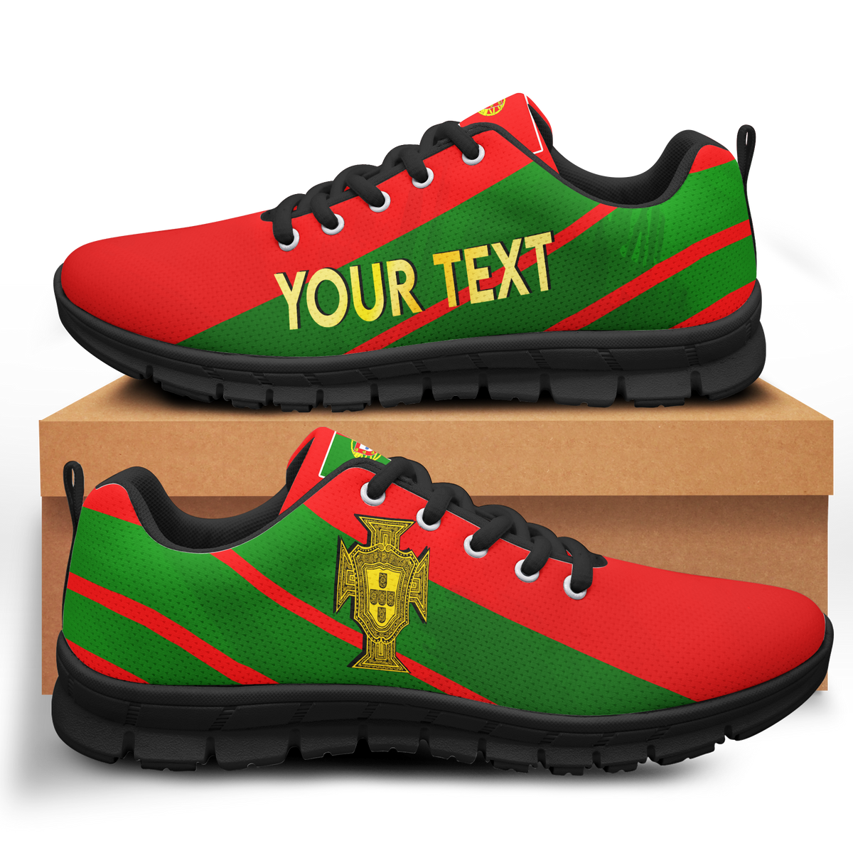 (Custom Personalised) Portugal Football World Cup 2022 Sneaker - LT2 - Wonder Print Shop
