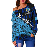 Custom Personalised FSM 36th Year Of Independence Women Off Shoulder Sweater LT2 - Wonder Print Shop