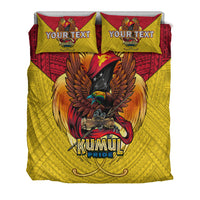 Custom Personalised Papua New Guinea Rugby Kumul Pride Bedding Set LT2 - Wonder Print Shop