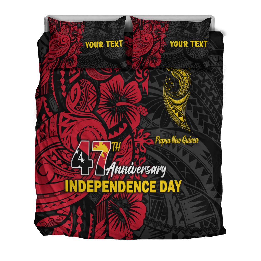 Custom Personalised Papua New Guinea 47th Independence Day Bird Of Paradise Bedding Set LT2 - Wonder Print Shop