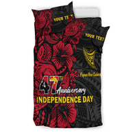 Custom Personalised Papua New Guinea 47th Independence Day Bird Of Paradise Bedding Set - LT2 - Wonder Print Shop