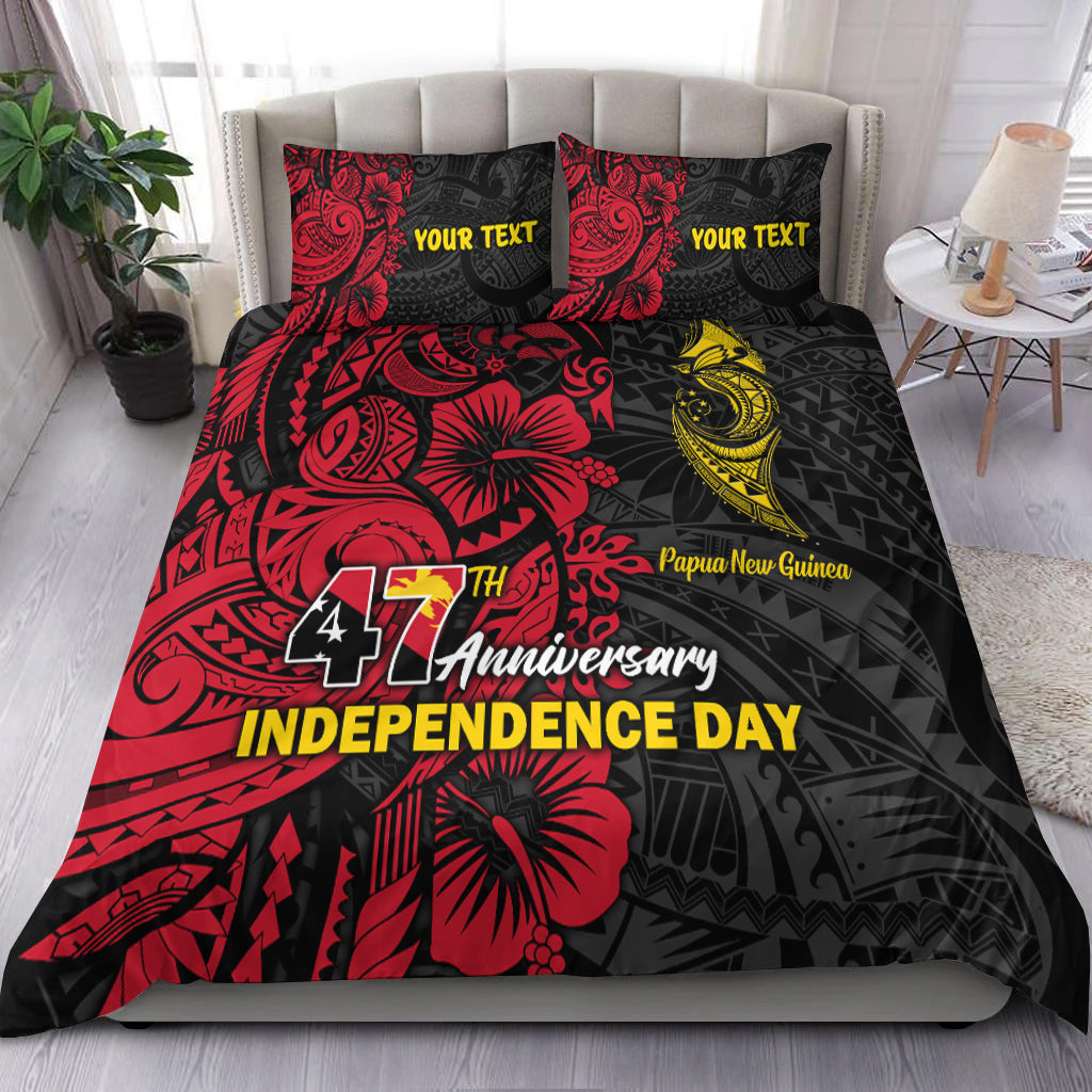 Custom Personalised Papua New Guinea 47th Independence Day Bird Of Paradise Bedding Set LT2 - Wonder Print Shop