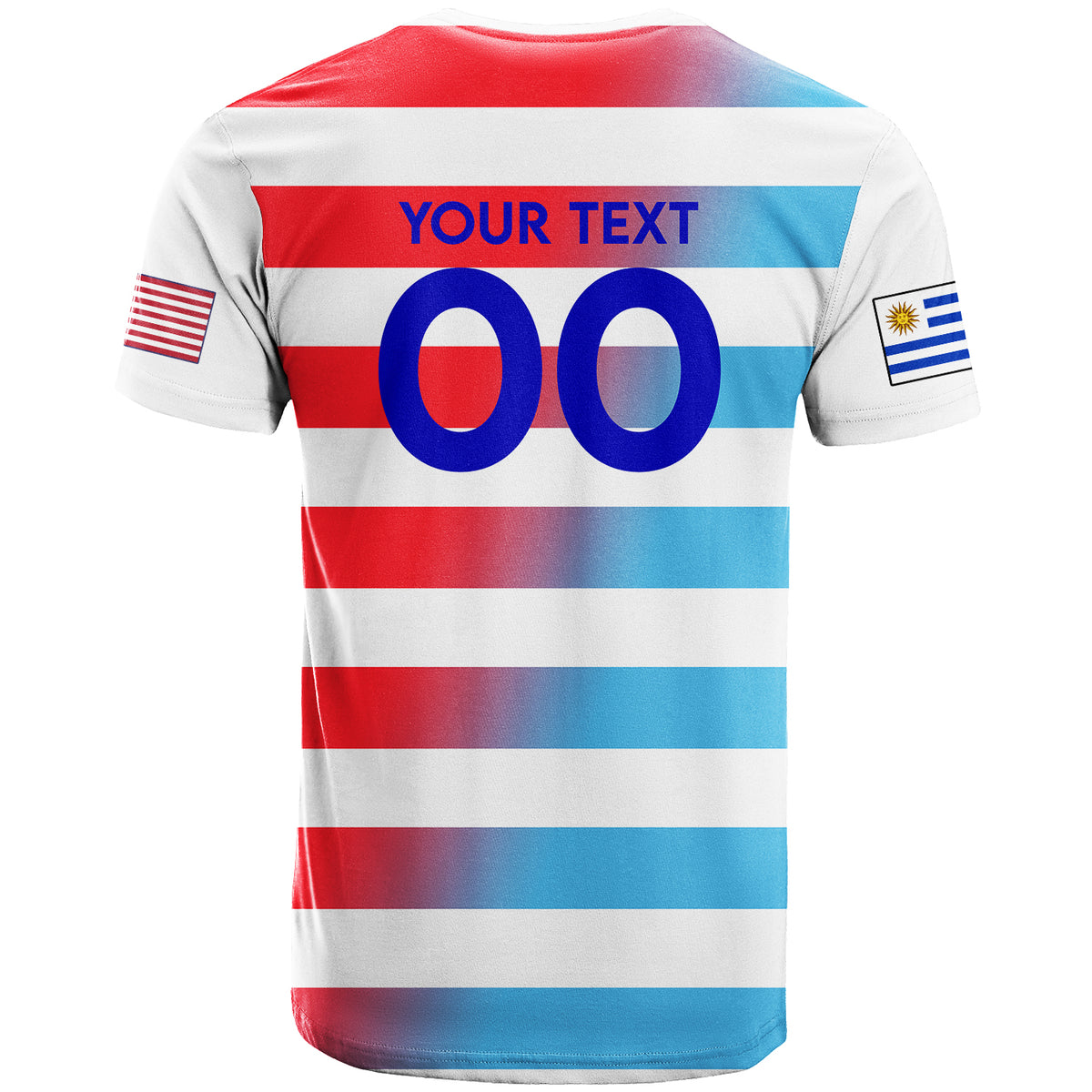 Custom USA and Uruguay T Shirt Football 2022 LT2 - Wonder Print Shop