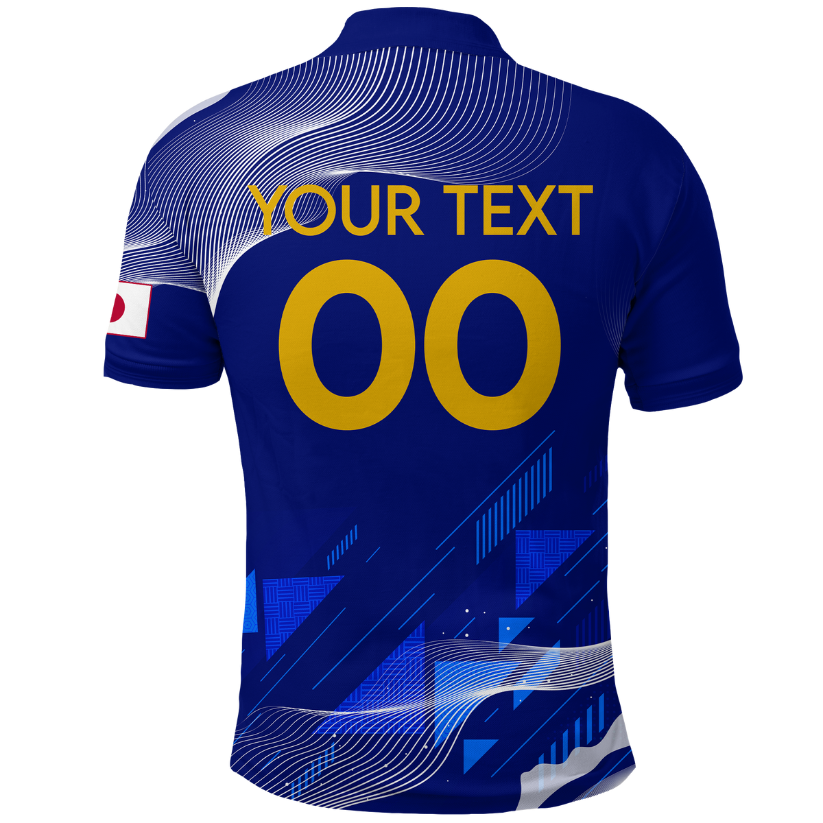 Custom Japan Polo Shirt Football 2022 LT2 - Wonder Print Shop