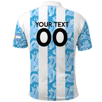 Custom Argentina Polo Shirt Football 2022 LT2 - Wonder Print Shop