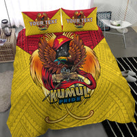Custom Personalised Papua New Guinea Rugby Kumul Pride Bedding Set - LT2 - Wonder Print Shop