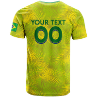 Custom Brazil T Shirt Football 2022 LT2 - Wonder Print Shop