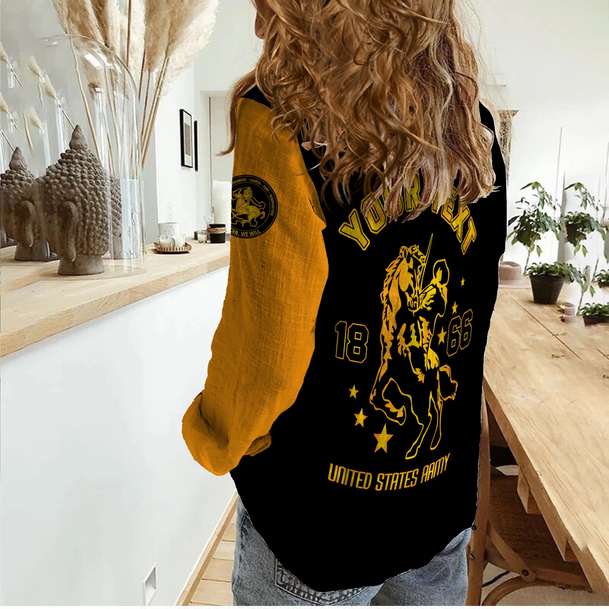 (Custom Personalised) Buffalo Soldiers African American Legend Of The Black Soldiers Women Casual Shirt - LT2 - Wonder Print Shop