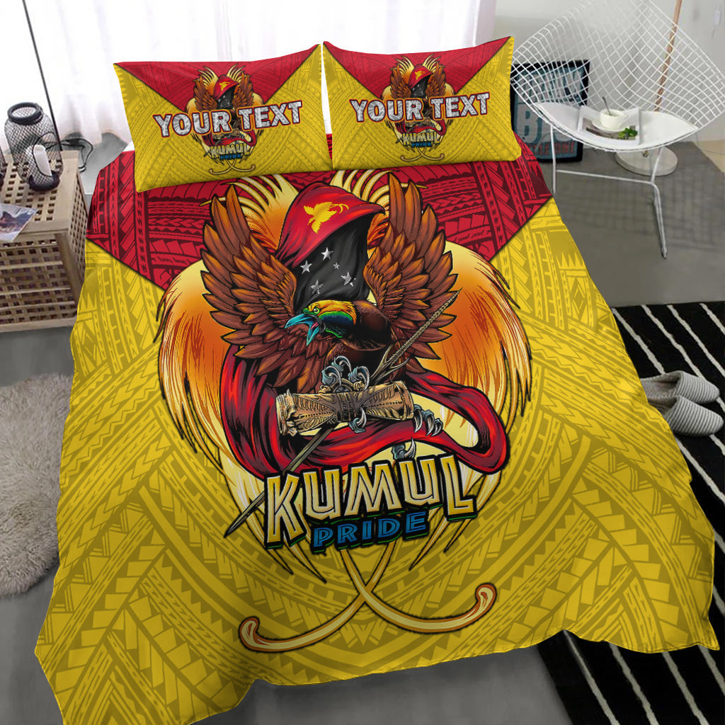 Custom Personalised Papua New Guinea Rugby Kumul Pride Bedding Set LT2 - Wonder Print Shop