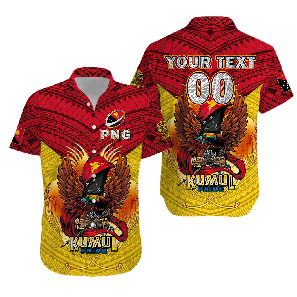 Custom Personalised Papua New Guinea Rugby Kumul Pride Hawaiian Shirt LT2 - Wonder Print Shop
