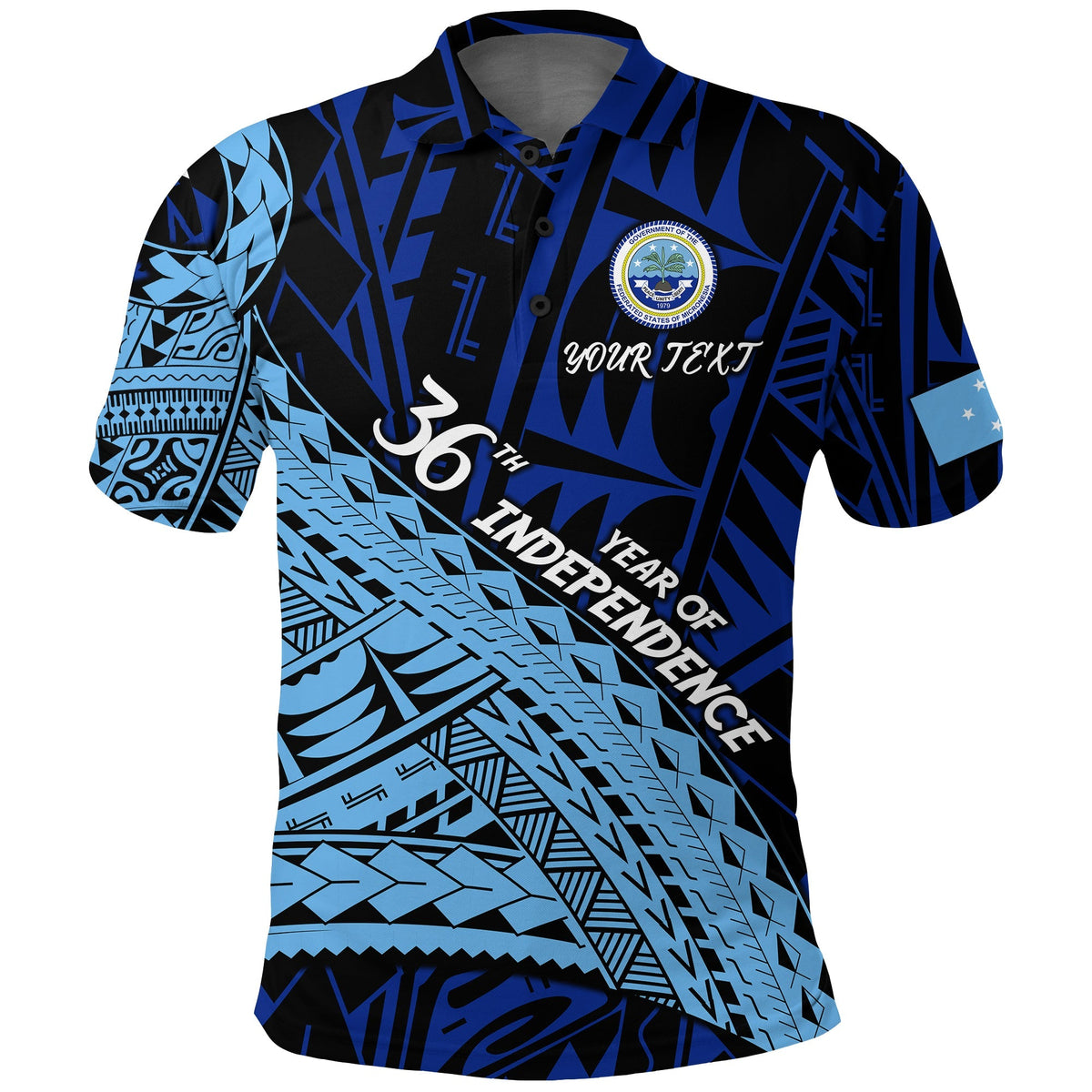 Custom FSM 36th Year Of Independence Polo Shirt LT2 - Wonder Print Shop