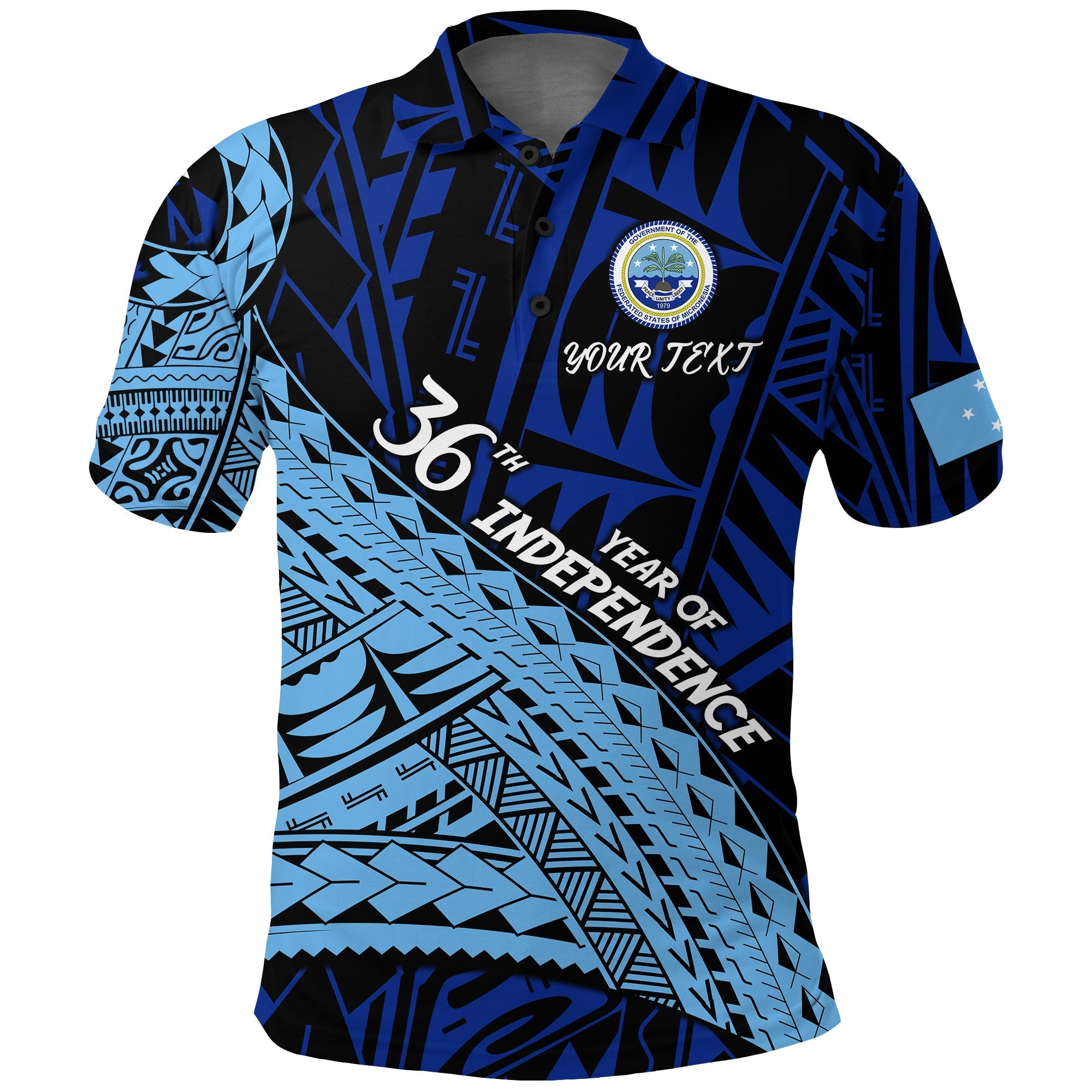 Custom FSM 36th Year Of Independence Polo Shirt LT2 - Wonder Print Shop