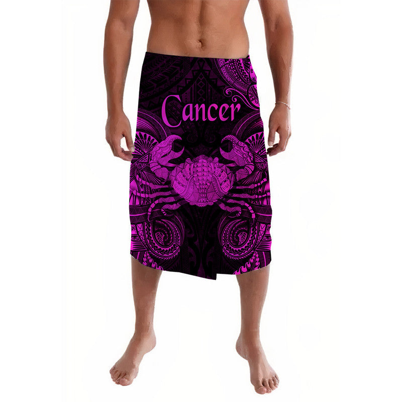 Cancer Zodiac Polynesian Lavalava Unique Style - Pink LT8 - Wonder Print Shop