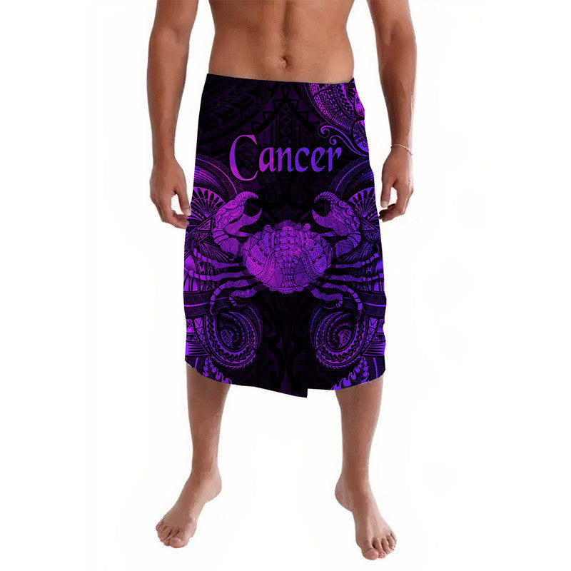Cancer Zodiac Polynesian Lavalava Unique Style - Purple LT8 - Wonder Print Shop