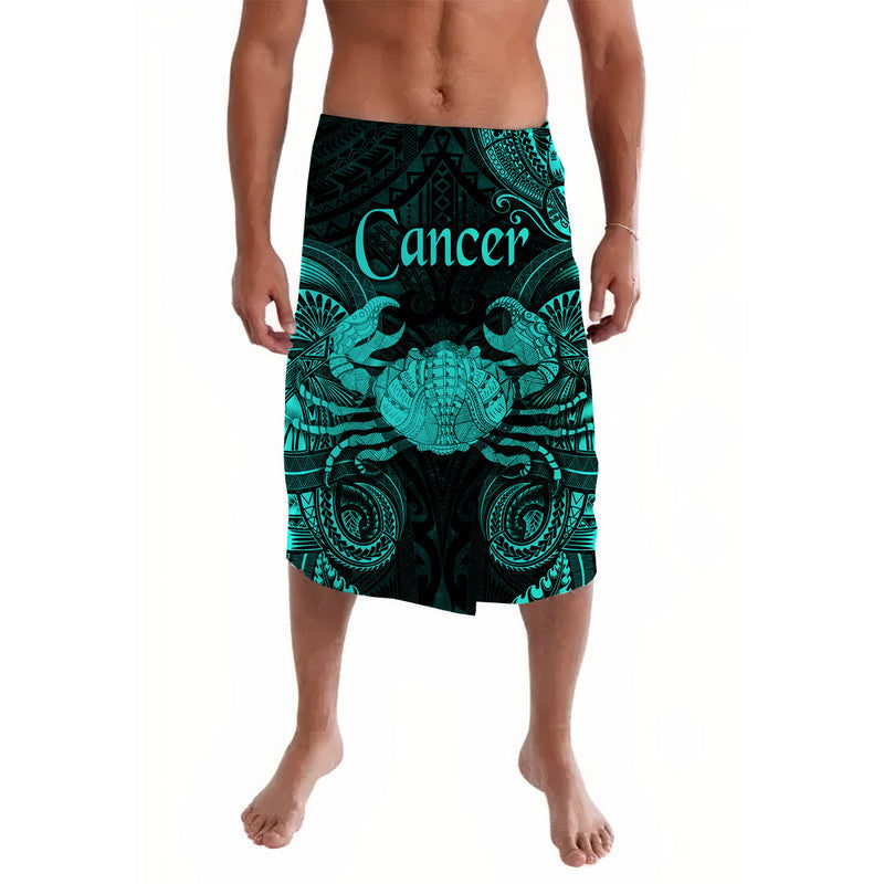 Cancer Zodiac Polynesian Lavalava Unique Style - Turquoise LT8 - Wonder Print Shop
