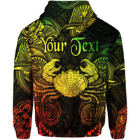 Custom Cancer Zodiac Polynesian Zip Hoodie Unique Style Reggae LT8 - Wonder Print Shop