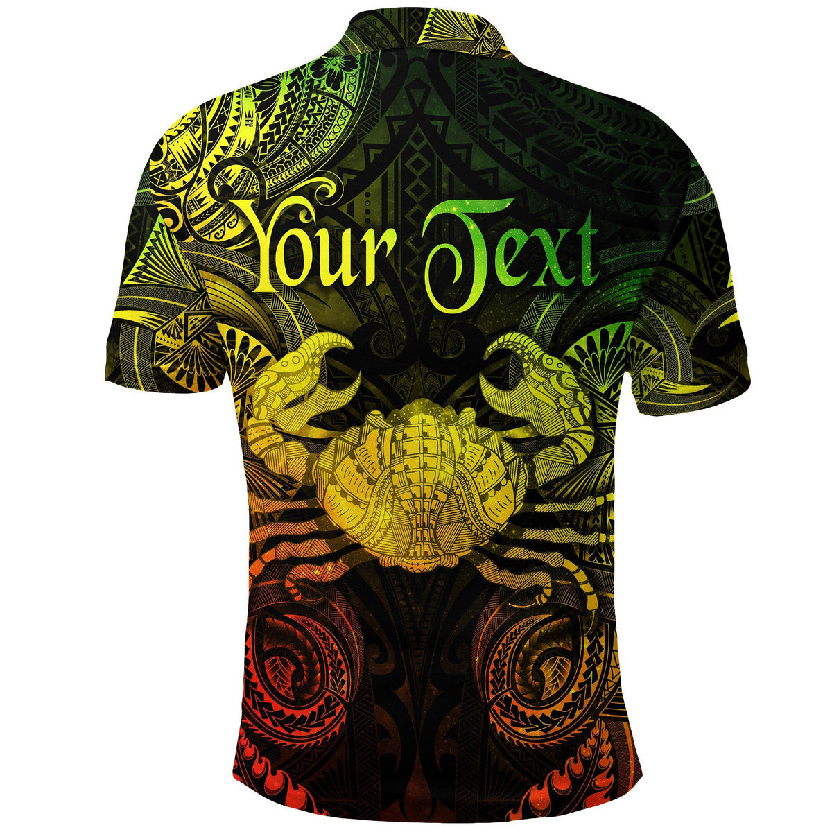 Custom Cancer Zodiac Polynesian Polo Shirt Unique Style Reggae LT8 - Wonder Print Shop