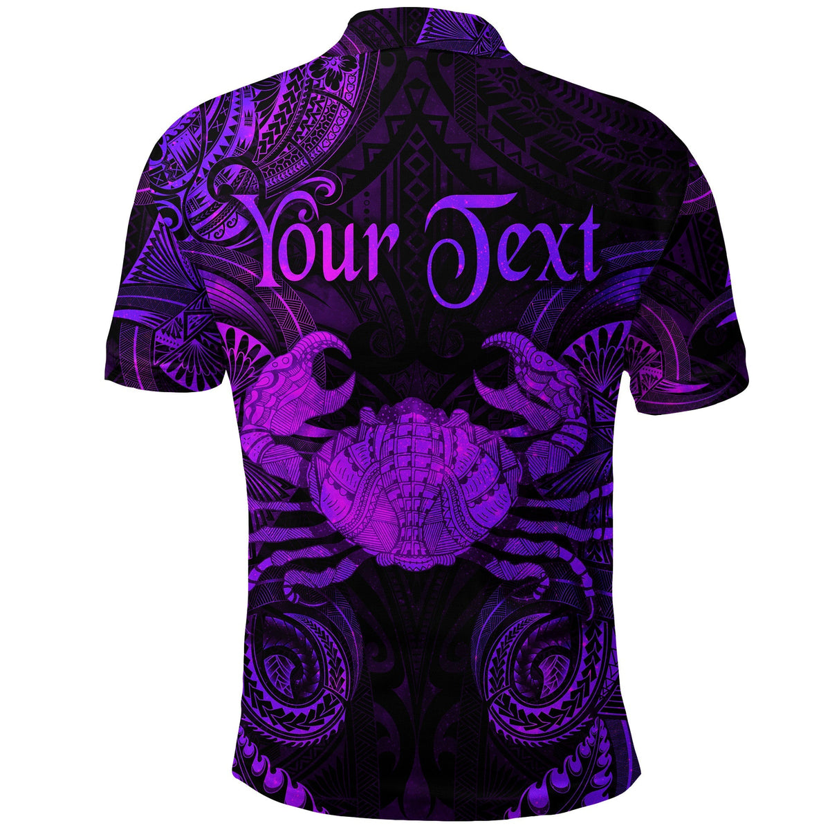 Custom Cancer Zodiac Polynesian Polo Shirt Unique Style Purple LT8 - Wonder Print Shop