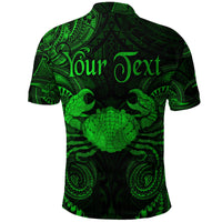 Custom Cancer Zodiac Polynesian Polo Shirt Unique Style Green LT8 - Wonder Print Shop