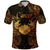 Custom Cancer Zodiac Polynesian Polo Shirt Unique Style Gold LT8 - Wonder Print Shop