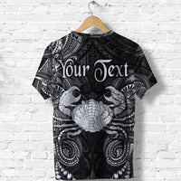 Custom Cancer Zodiac Polynesian T Shirt Unique Style Black LT8 - Wonder Print Shop