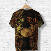 Custom Cancer Zodiac Polynesian T Shirt Unique Style Gold LT8 - Wonder Print Shop