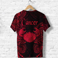 Cancer Zodiac Polynesian T Shirt Unique Style Red LT8 - Wonder Print Shop