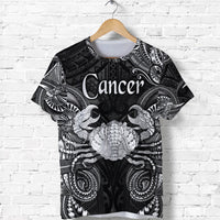 Custom Cancer Zodiac Polynesian T Shirt Unique Style Black LT8 - Wonder Print Shop