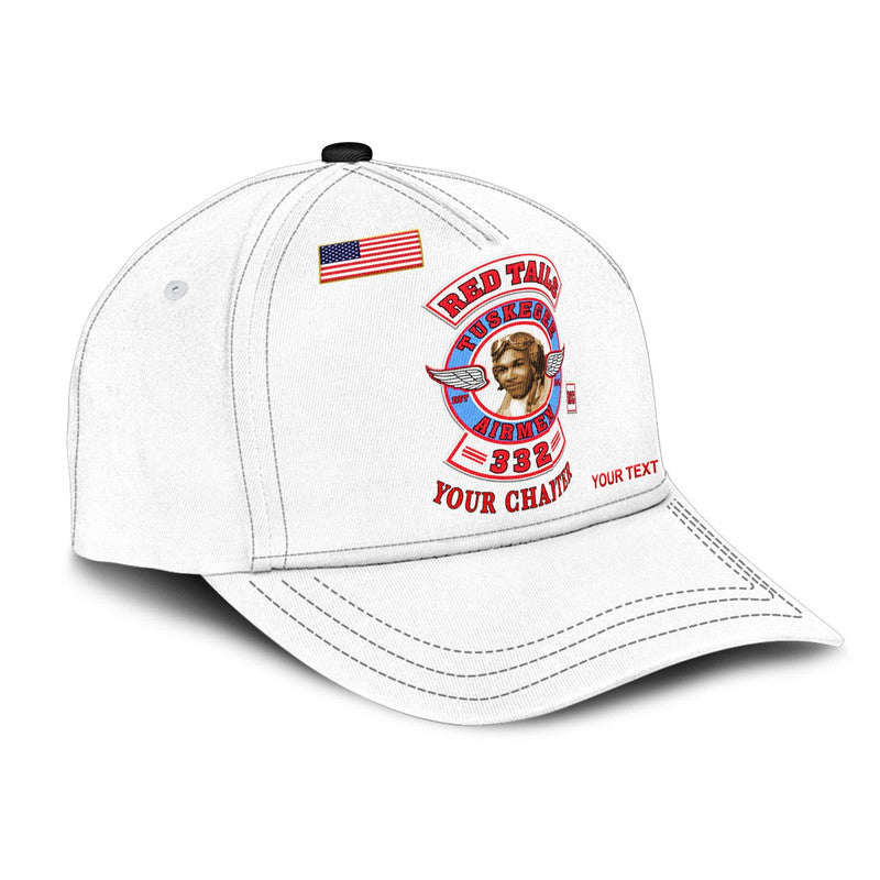 custom-personalised-tuskegee-airmen-motorcycle-club-classic-cap-tamc-spit-fire-original-style-white