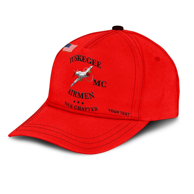 custom-personalised-tuskegee-airmen-motorcycle-club-classic-cap-tamc-spit-fire-unique-style-red