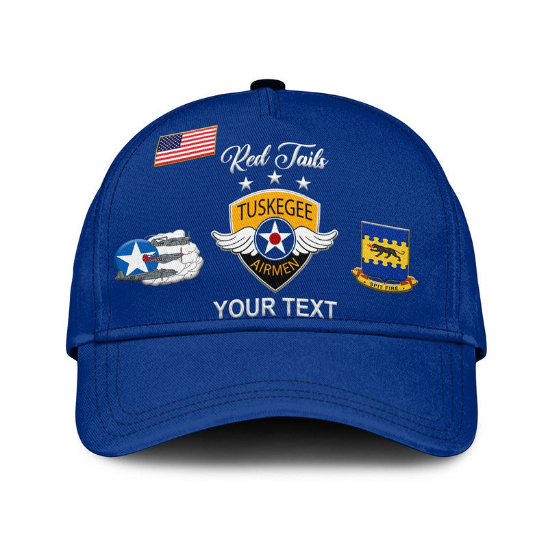 custom-personalised-tuskegee-airmen-classic-cap-the-blue-tails-simplified-vibes-blue