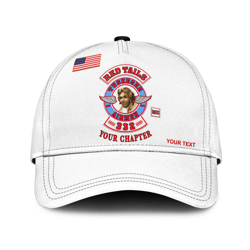 custom-personalised-tuskegee-airmen-motorcycle-club-classic-cap-tamc-spit-fire-original-style-white
