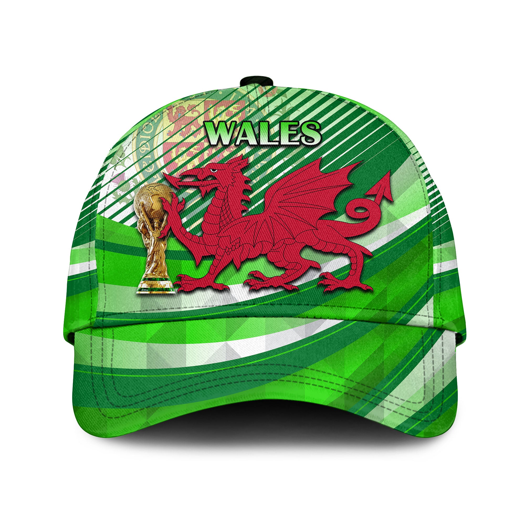 Wales Football Champions Qatar 2022 Sport Style Green LT9