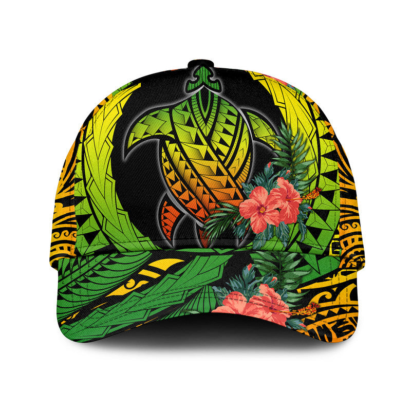 polynesian-turtle-classic-cap-circle-turtle-hibiscus-reggae
