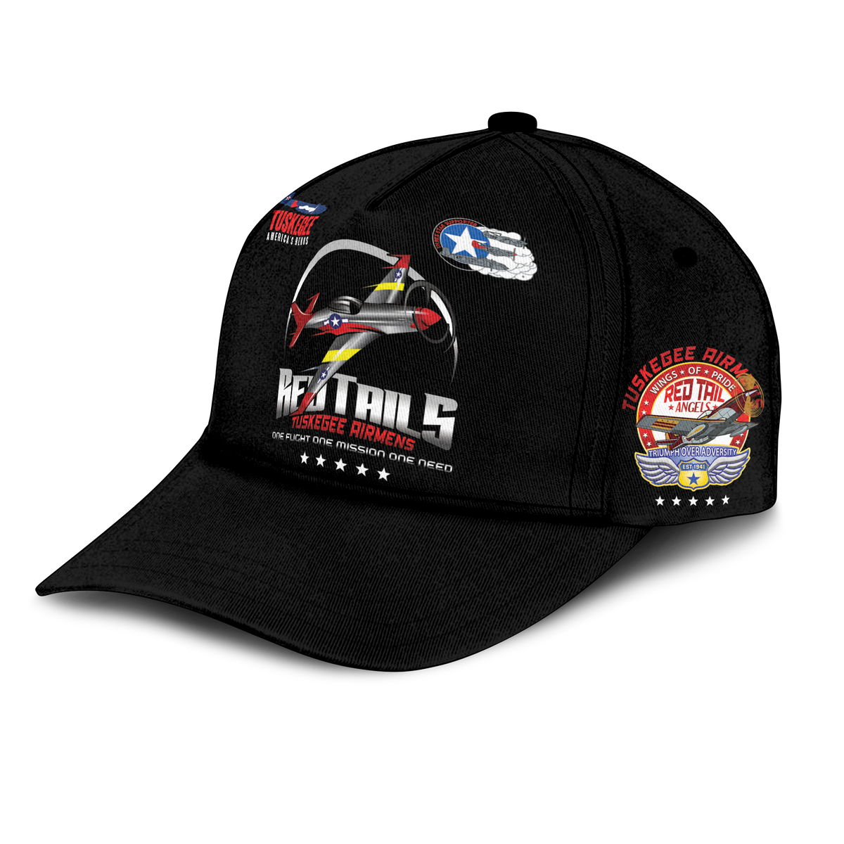 Tuskegee Airmens Red Tails African American Heros Cap - LT2