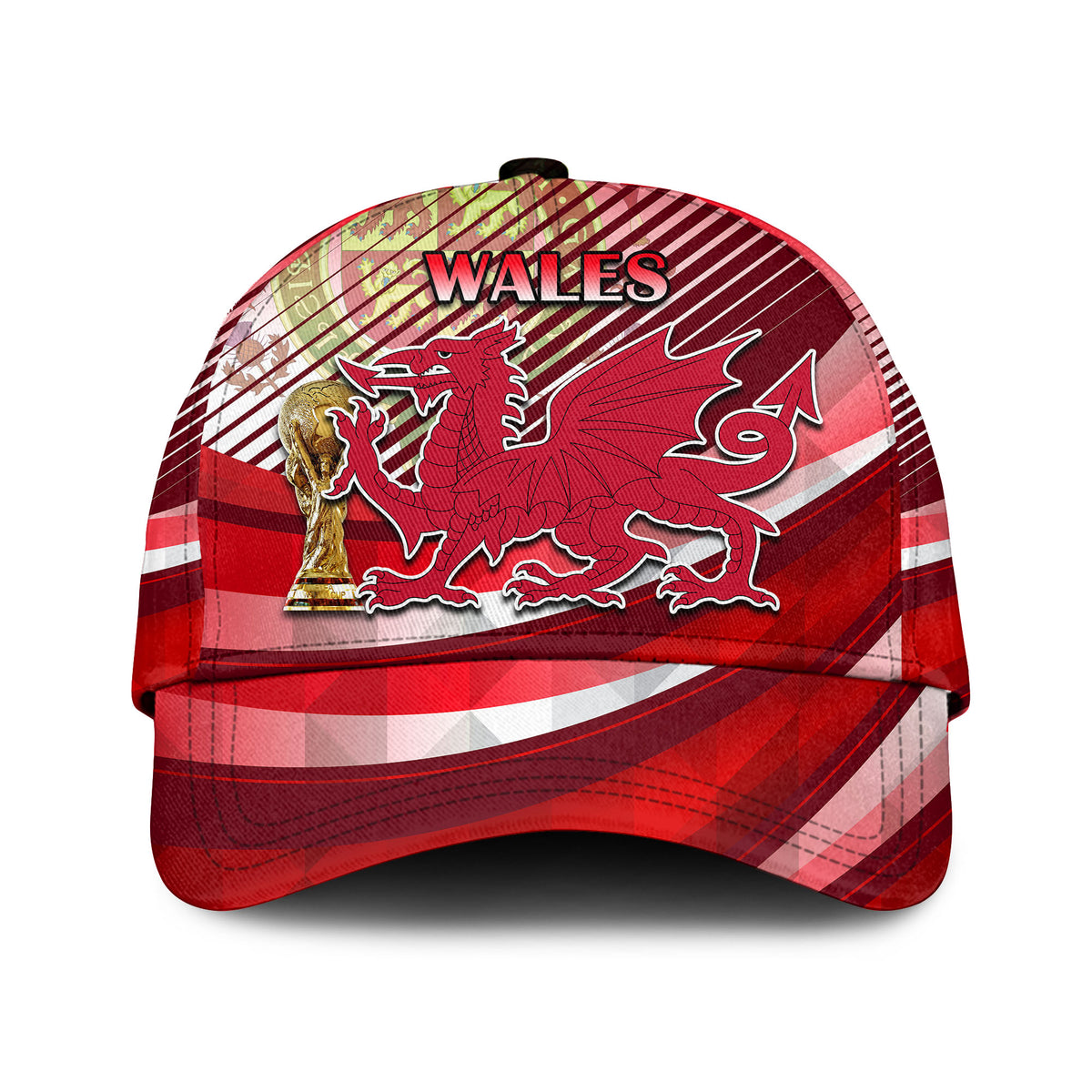 Wales Football Champions Qatar 2022 Sport Style Red LT9