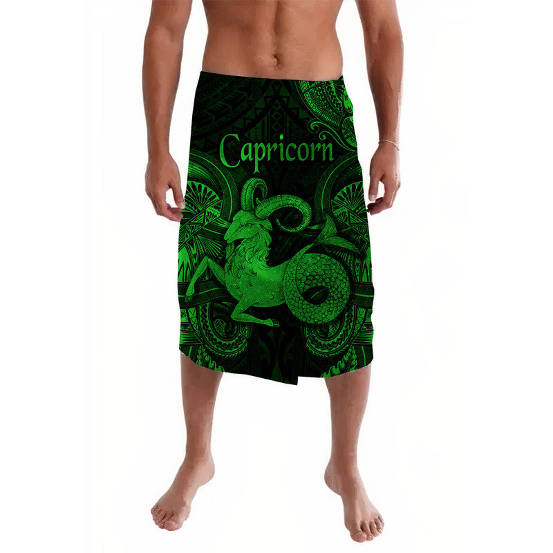 Capricorn Zodiac Polynesian Lavalava Unique Style - Green LT8 - Wonder Print Shop