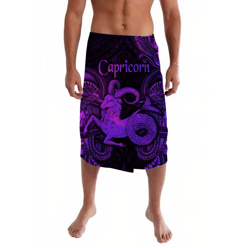 Capricorn Zodiac Polynesian Lavalava Unique Style - Purple LT8 - Wonder Print Shop